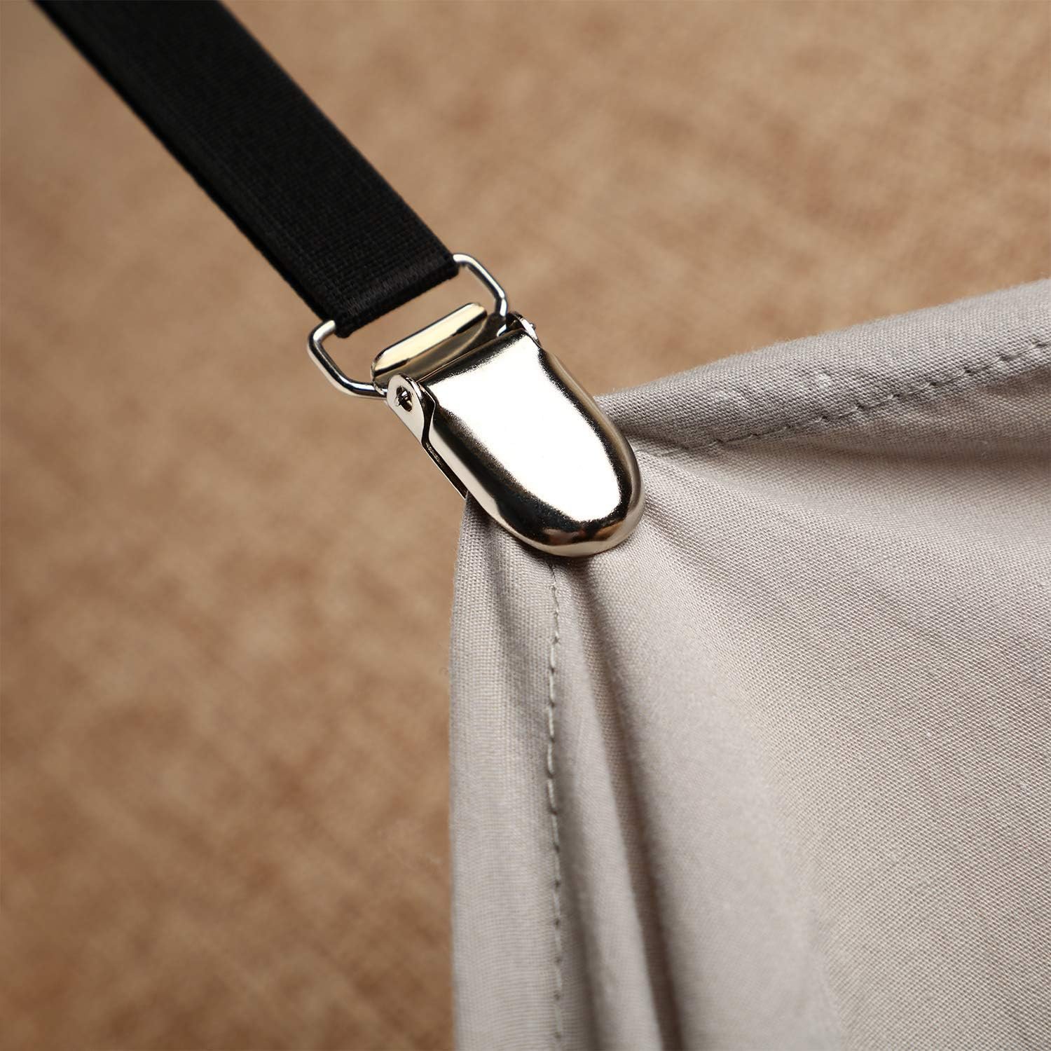 1729419945 8 Boao Adjustable Bed Sheet Clips – 12 Piece Set of Elastic