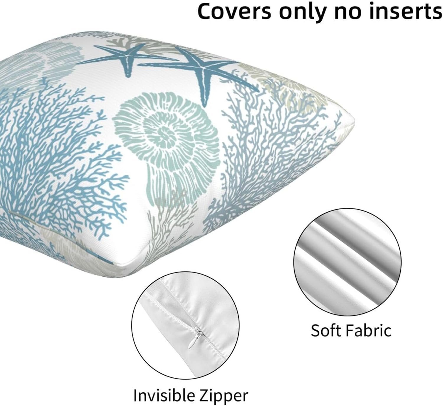 1729434663 604 Set of 2 Nautical Coastal Beach Pillow Covers