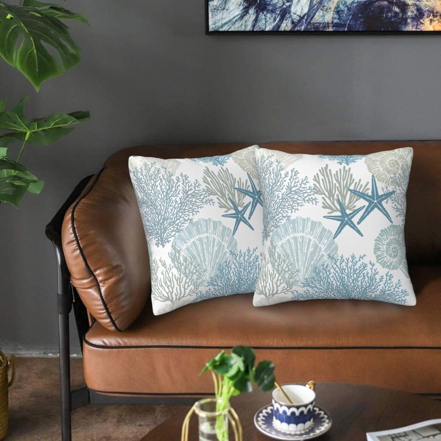 1729434664 944 Set of 2 Nautical Coastal Beach Pillow Covers