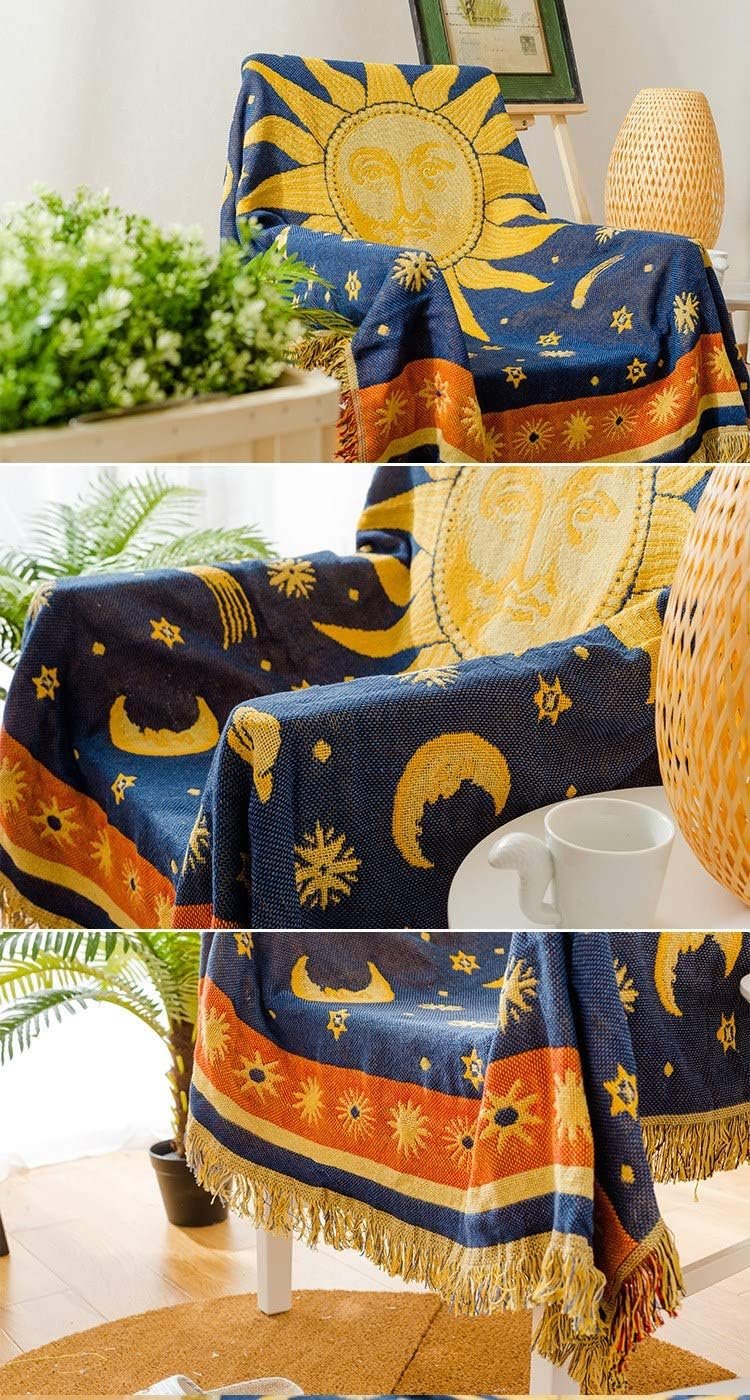 1729449790 310 Erke Moon and Sun Throw Blanket – Celestial Chair and