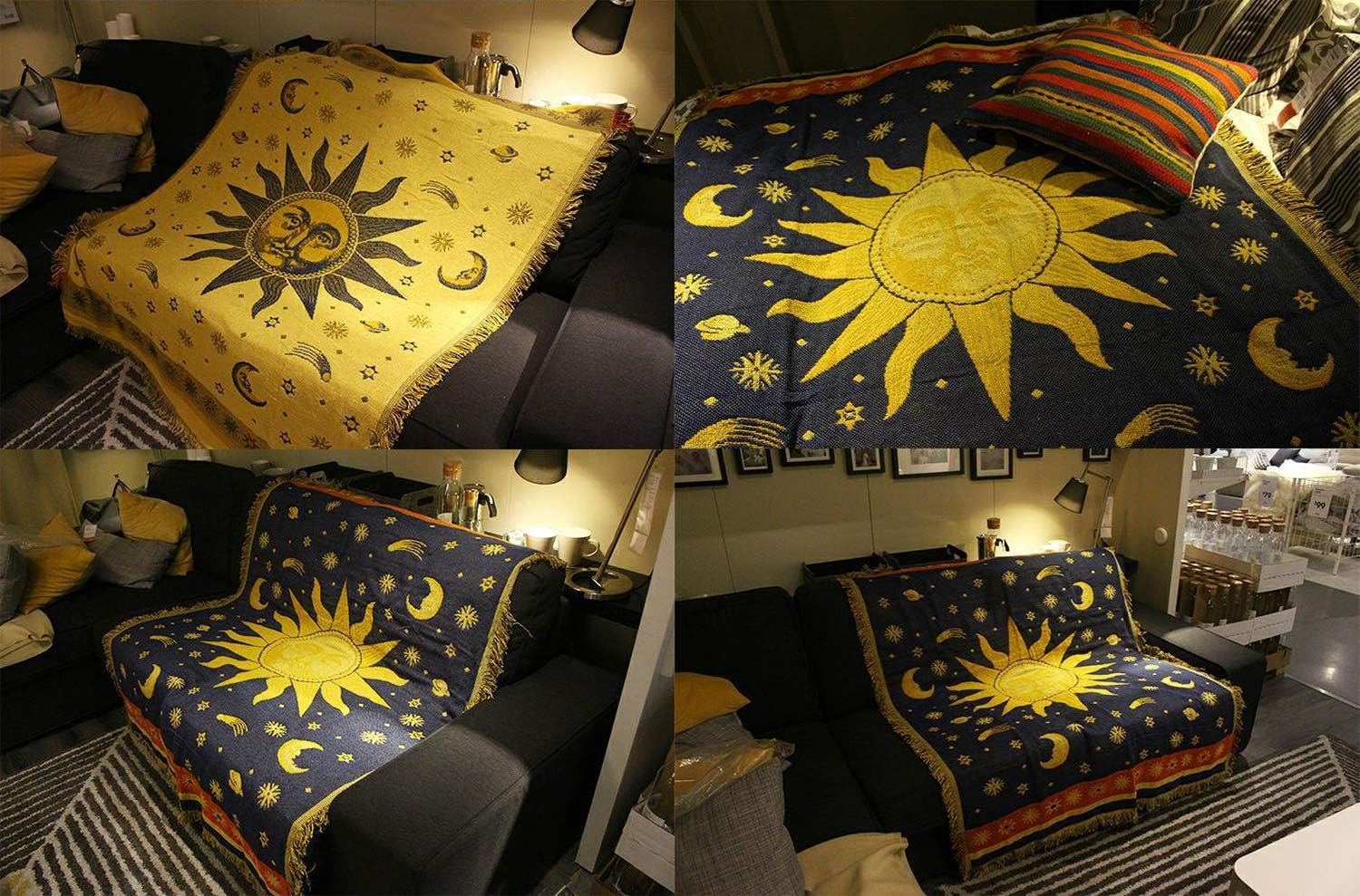1729449790 524 Erke Moon and Sun Throw Blanket – Celestial Chair and