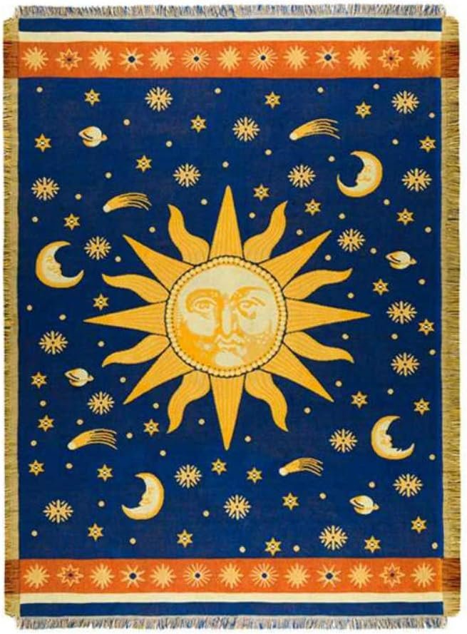 1729449790 559 Erke Moon and Sun Throw Blanket – Celestial Chair and
