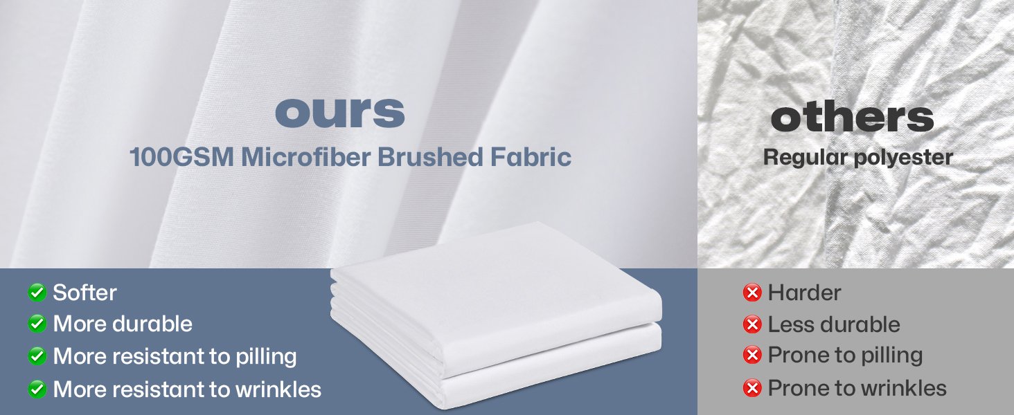 white flat sheets bulk