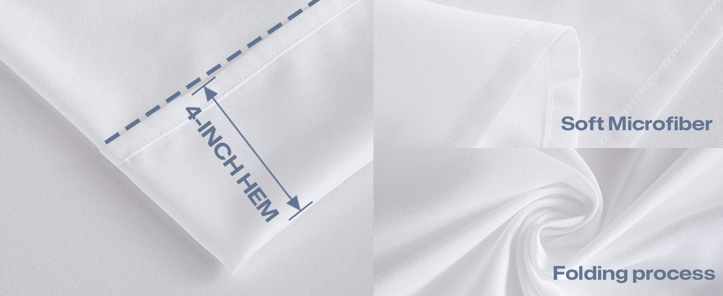 white flat sheets