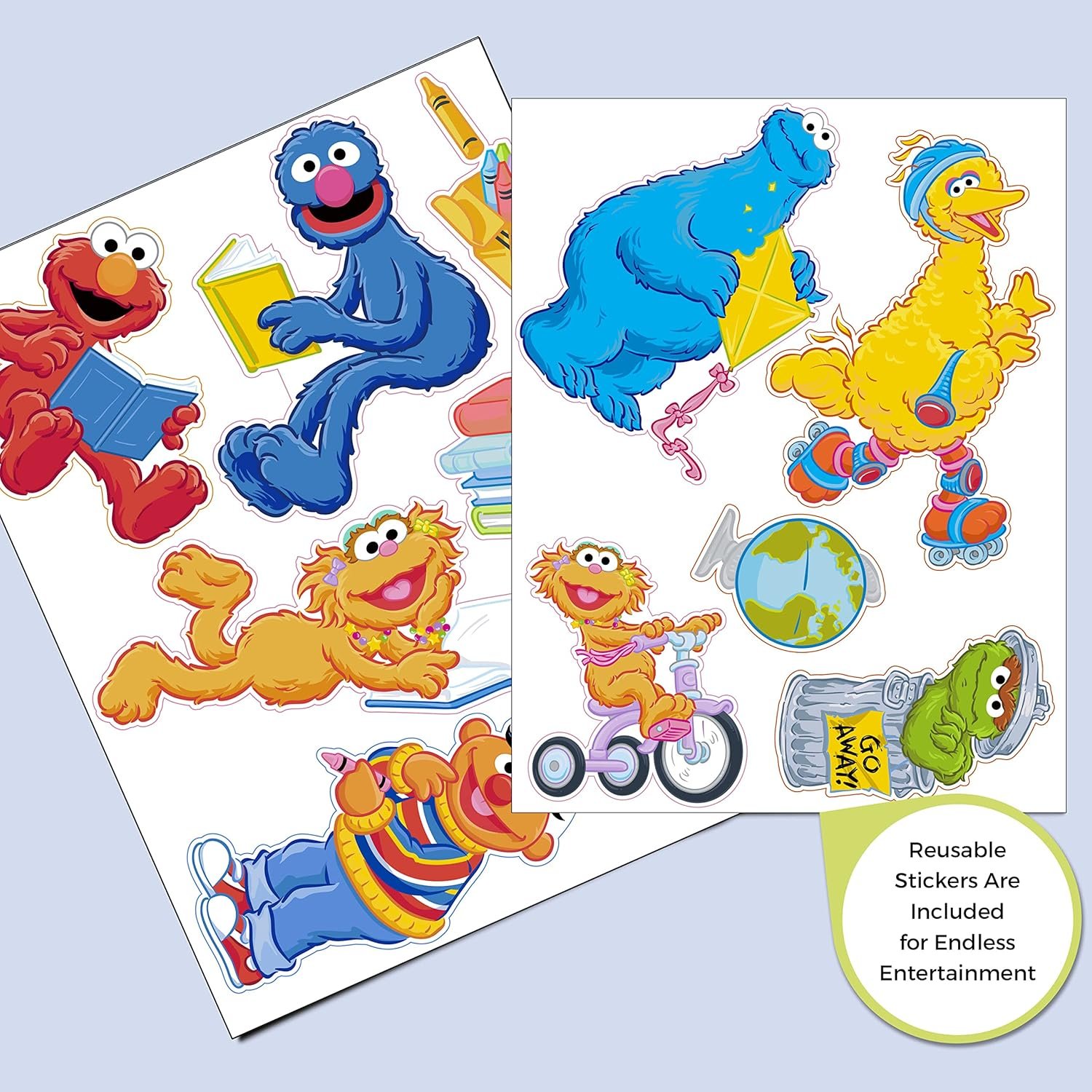 1729502389 521 Delta Children Sesame Street Deluxe Multi Bin Organizer