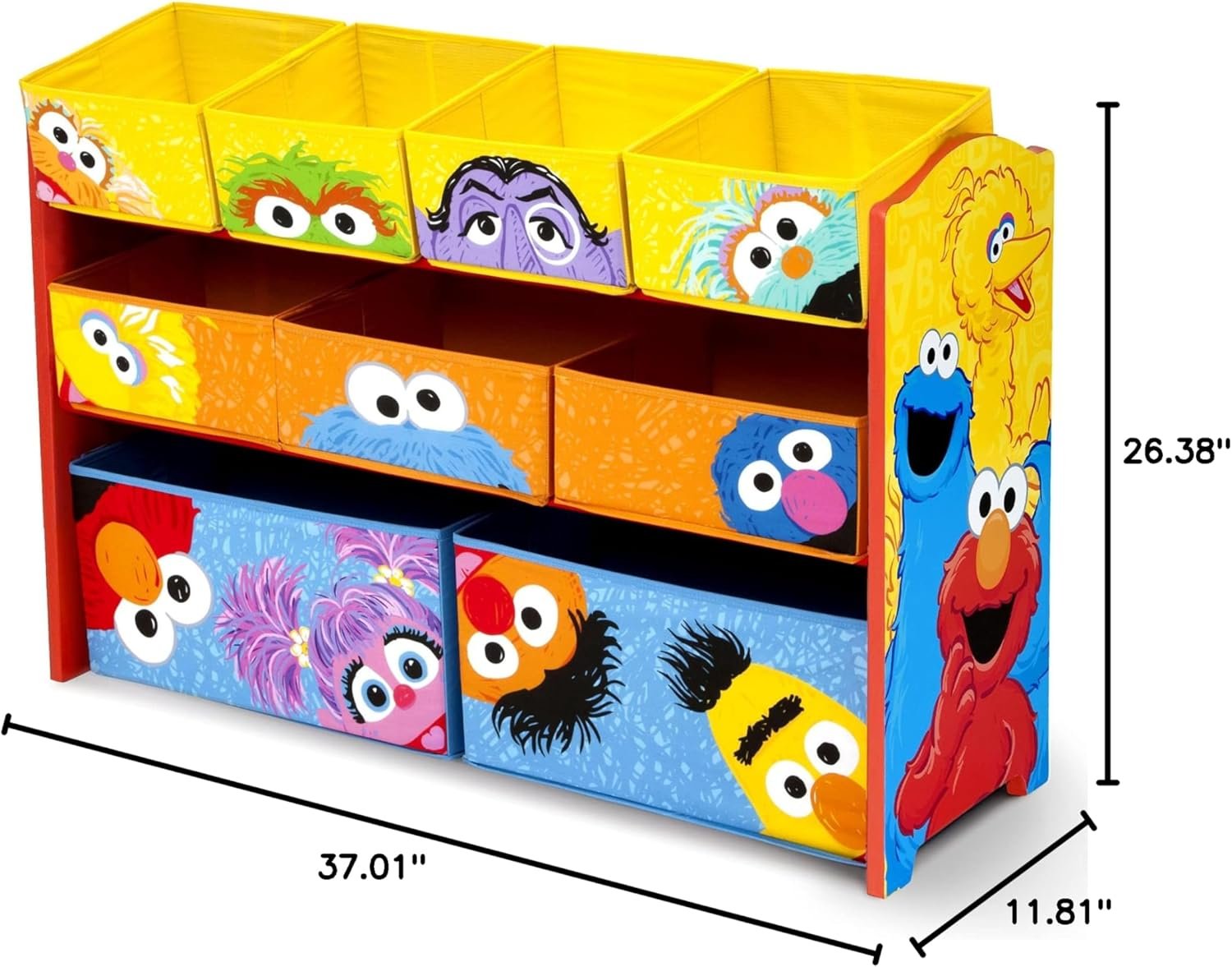 1729502389 550 Delta Children Sesame Street Deluxe Multi Bin Organizer