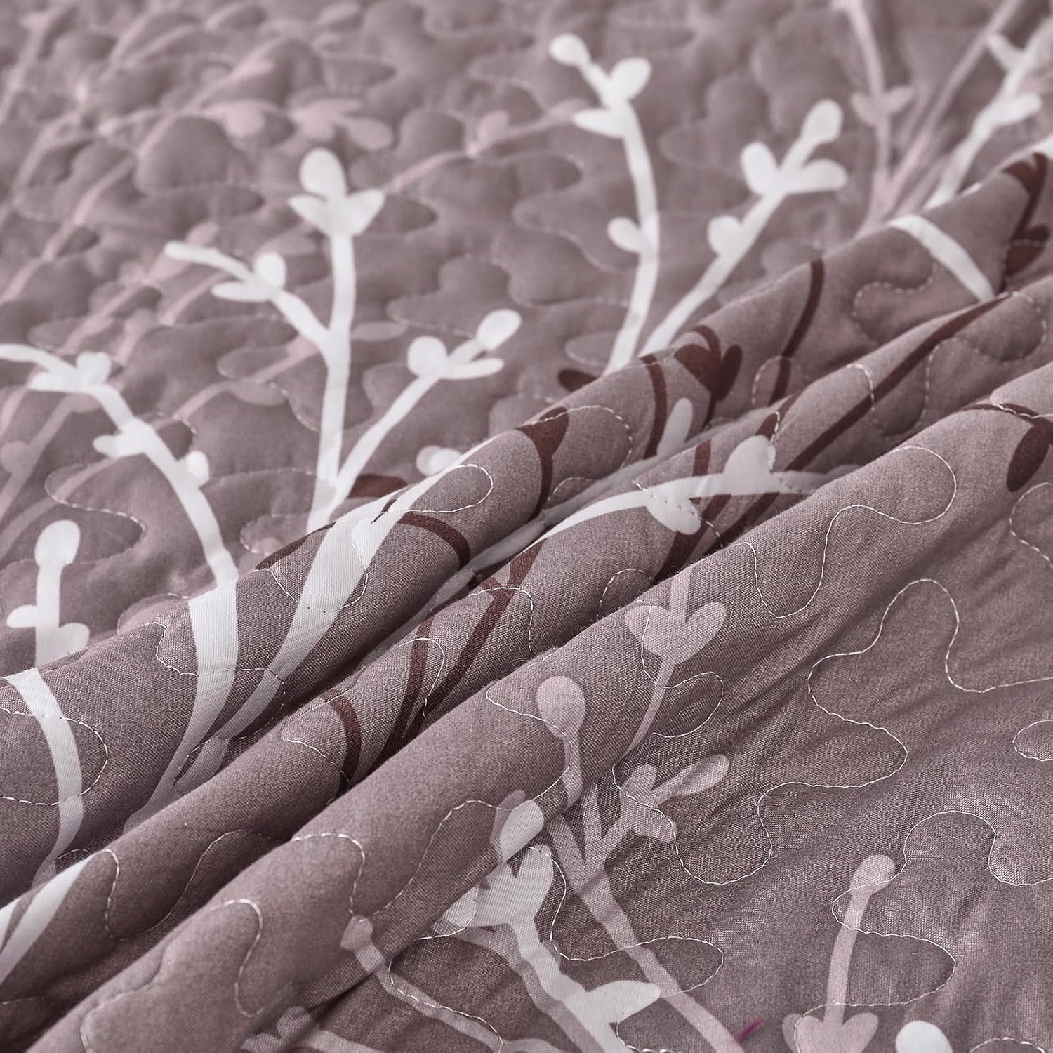 1729606198 844 DJY King Size Quilt Set Pink and Purple Botanical