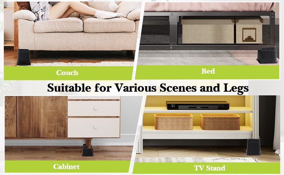 Suitable for Various Scenes and Legs Couch  Bed   Cabinet   TV Stand