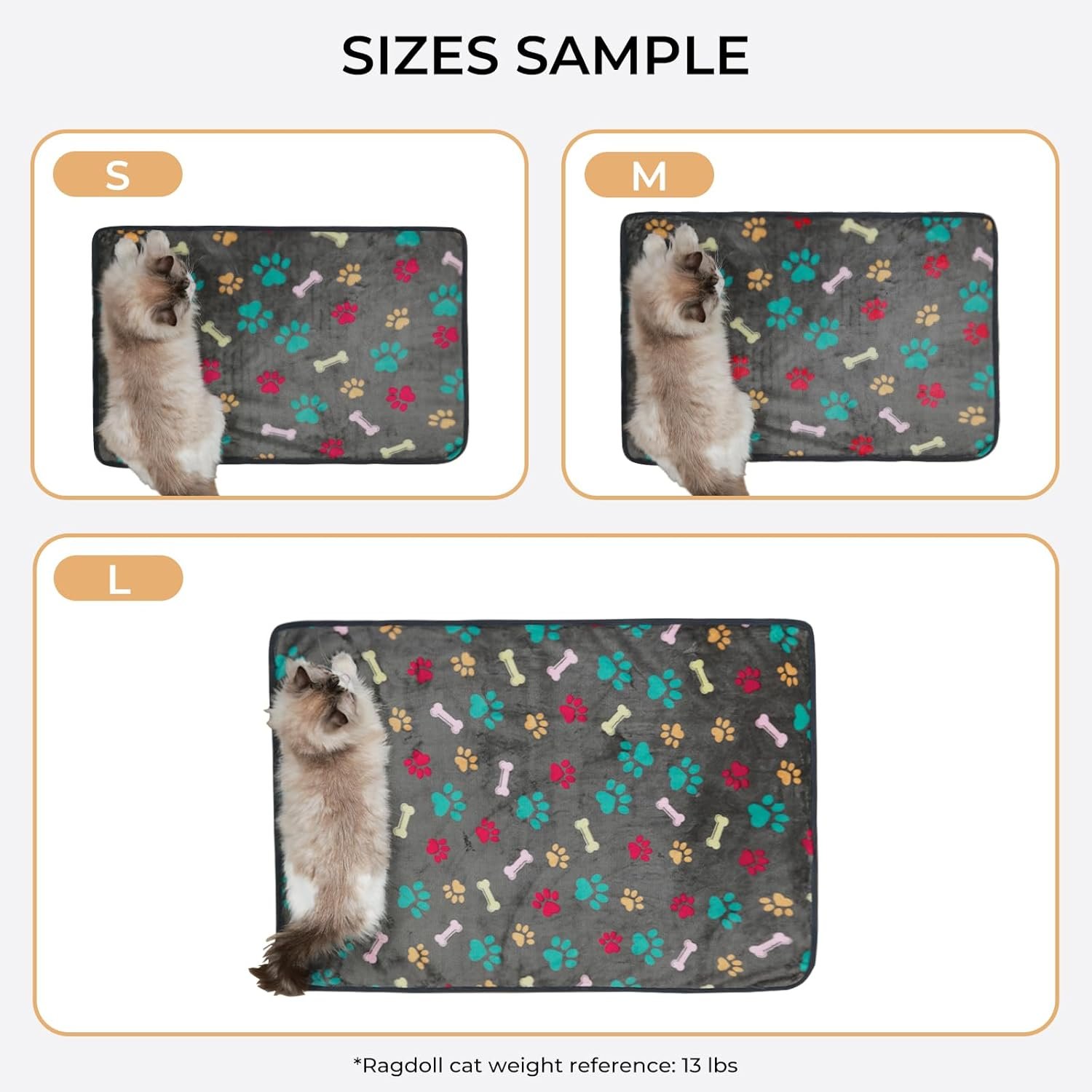 1729740924 812 Luciphia Pet Blanket Set 3 Pack of Fluffy Premium Fleece