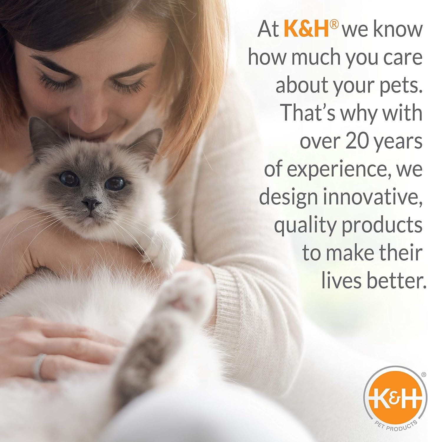 K&H PET PRODUCTS Self-Warming Cat Bed Pad – Thermal Heating Mat for Indoor and Feral Cats & Dogs, Oatmeal/Chocolate, 21 x 17 Inches 6 1729806113 376 KH PET PRODUCTS Self Warming Cat Bed Pad – Thermal Heating