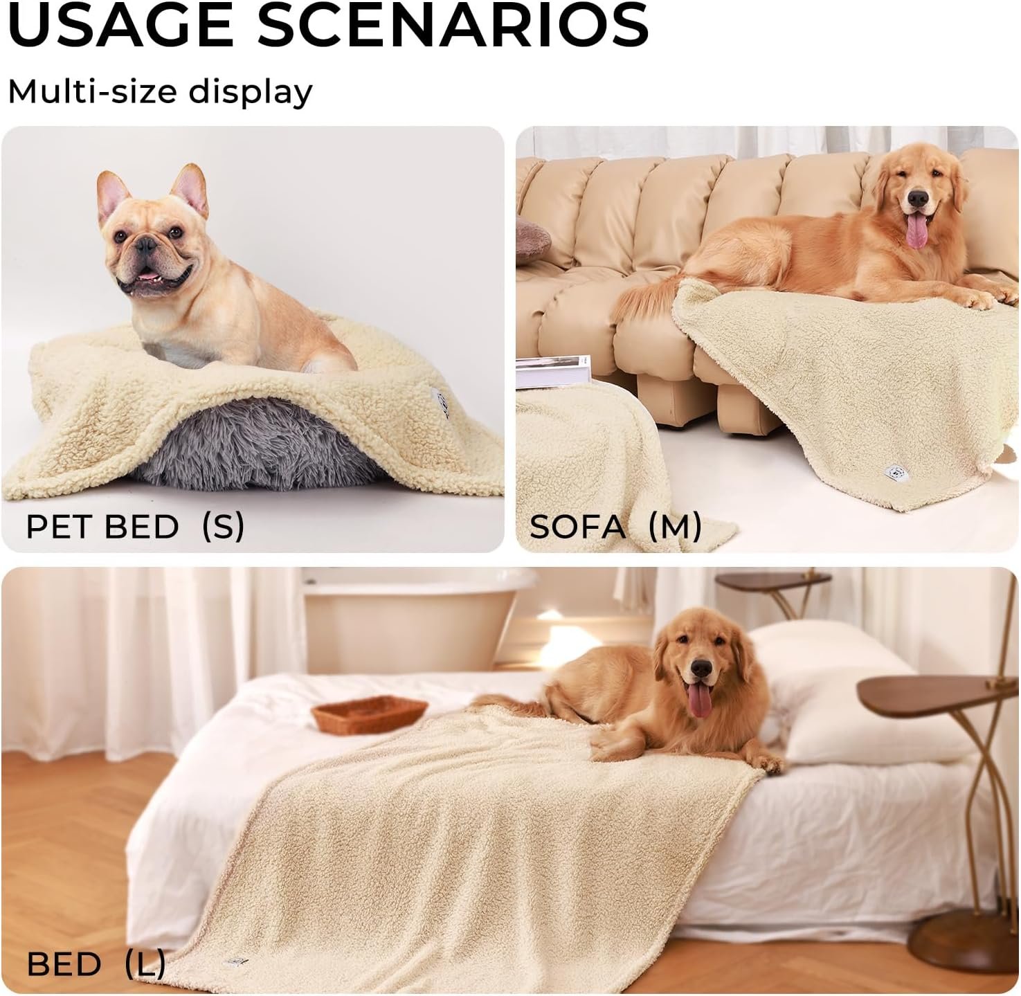 1729851620 197 Luciphia Sherpa Fleece Blanket for Dogs and Cats – Soft