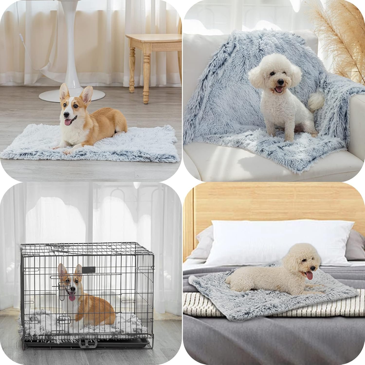 1729873528 628 PJYuCien Soft and Cozy Fleece Calming Pet Blanket Ideal