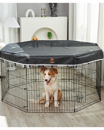 dog playpen with top cover