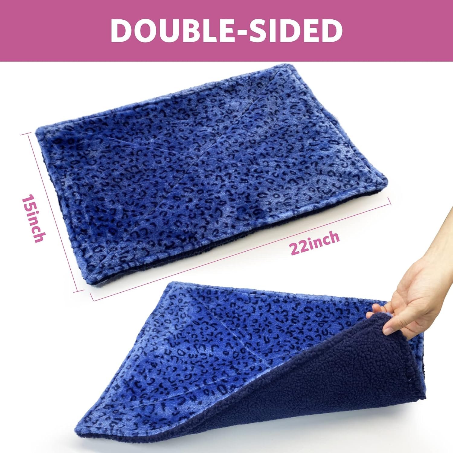 1729921463 592 MARUNDA Self Heating Cat Bed Ultra Soft Dog Crate Blanket and Thermal