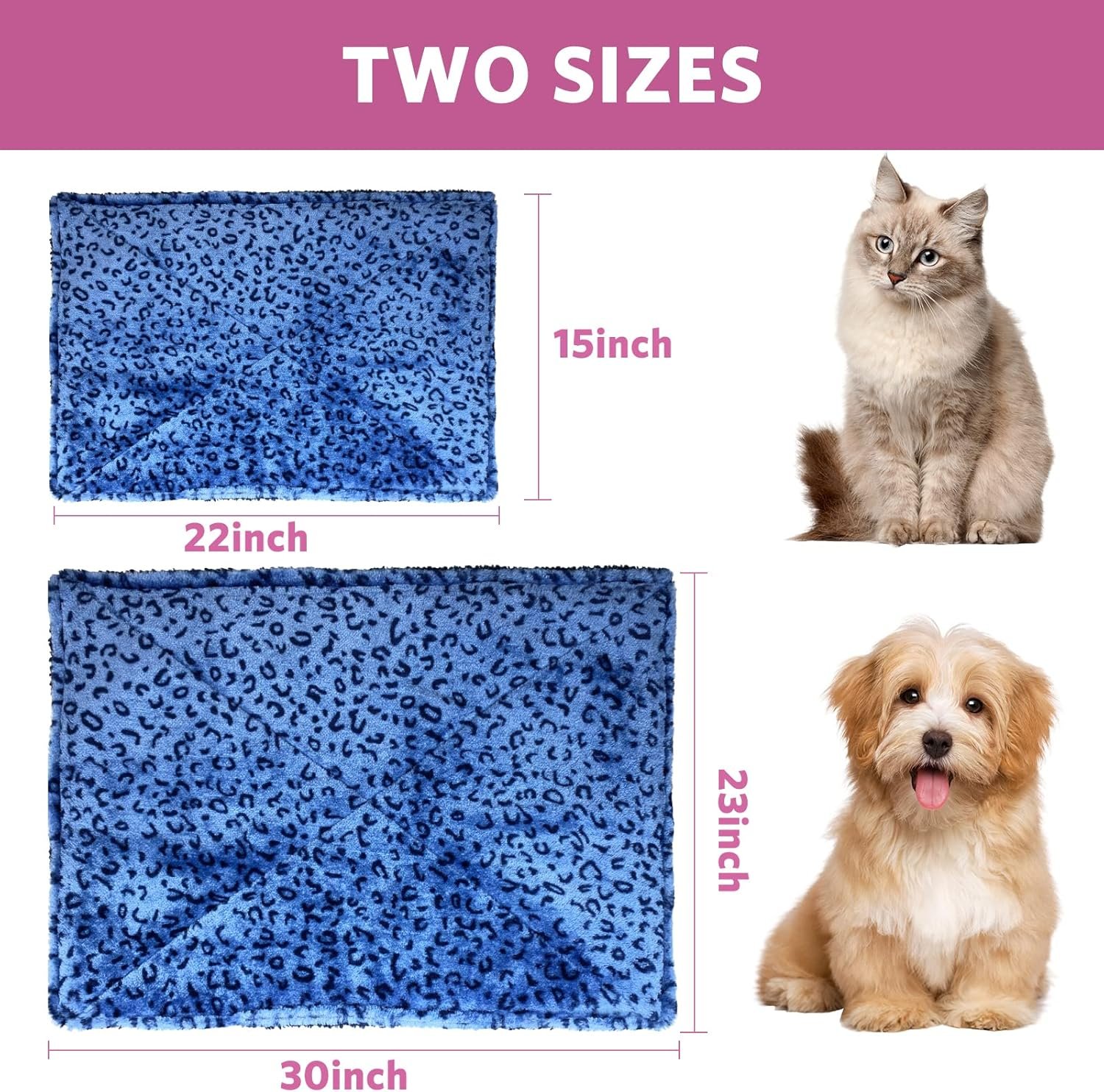 1729921463 867 MARUNDA Self Heating Cat Bed Ultra Soft Dog Crate Blanket and Thermal