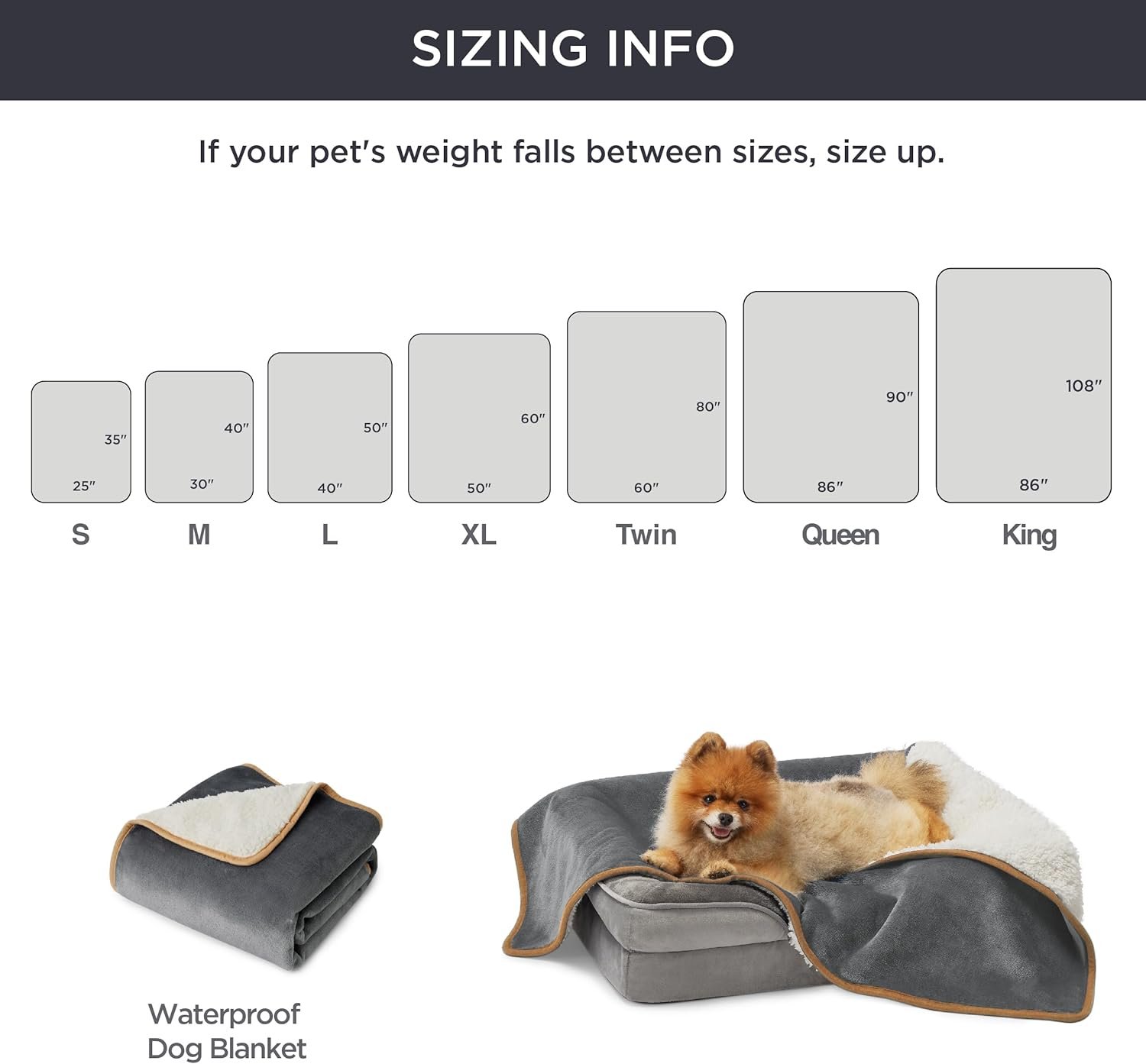 1729945643 285 Bedsure Waterproof Dog Blanket for Small Dogs and Cats
