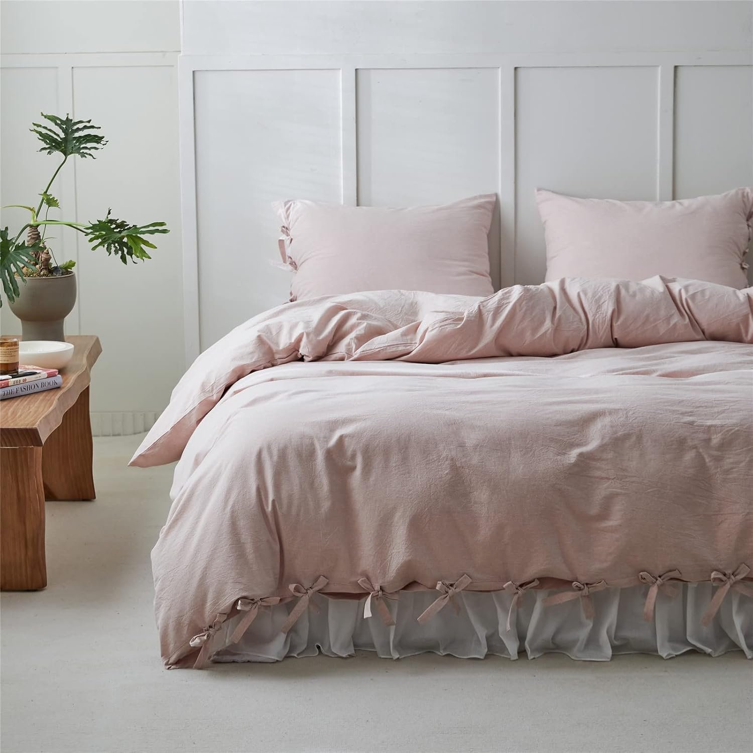 BISELINA 100 Washed Cotton Duvet Cover Set 3 Pieces with