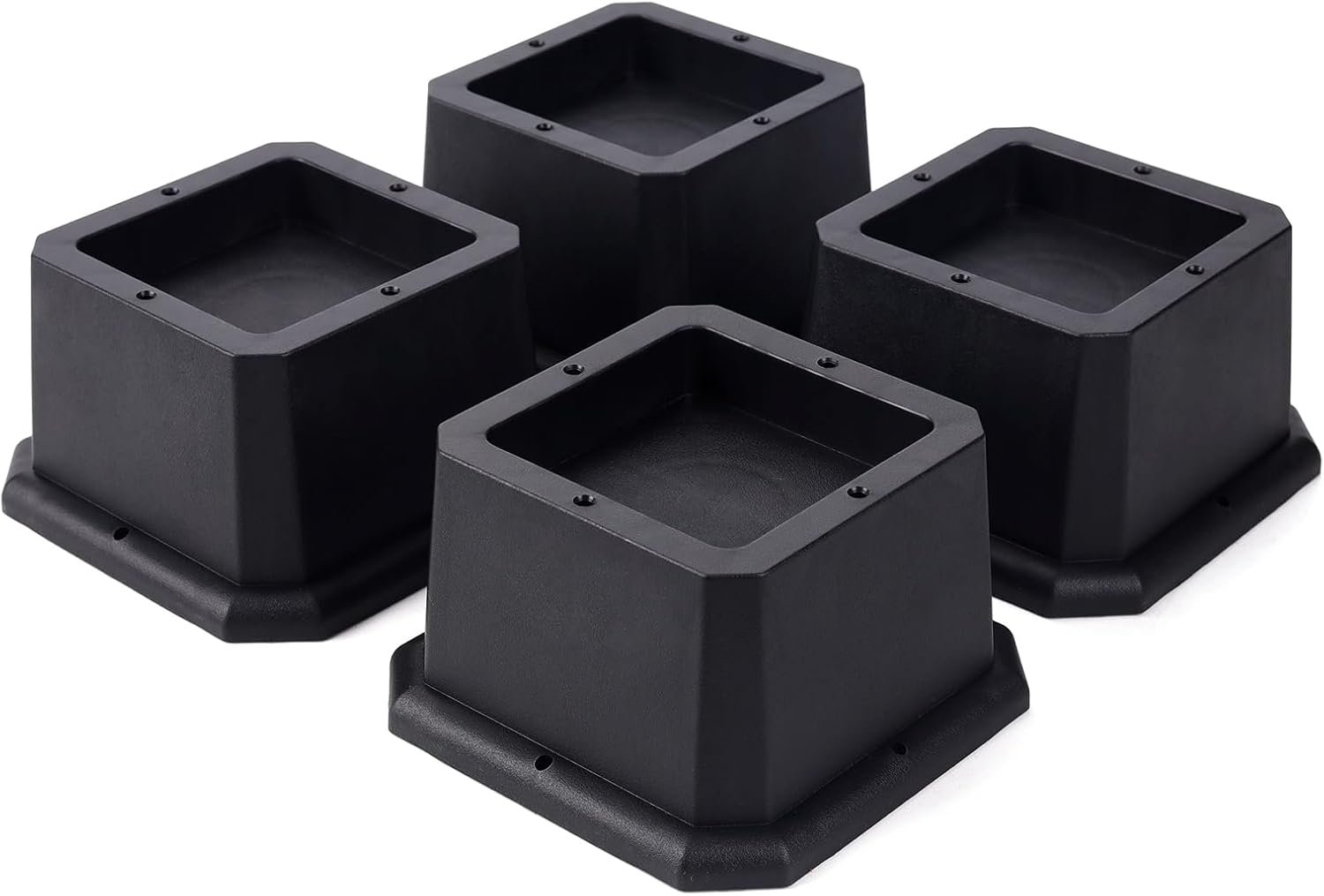 BTSD Home 2 Inch Adjustable Heavy Duty Furniture Risers Bed Table Desk