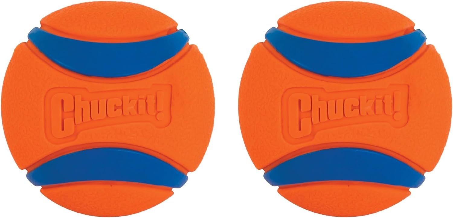 Chuckit Ultra Ball Dog Toy - Medium (2.5 Inch Diameter) - Pack of 2 for Dogs Weighing 20-60 lbs 1 Chuckit Ultra Ball Dog Toy Medium 25 Inch Diameter