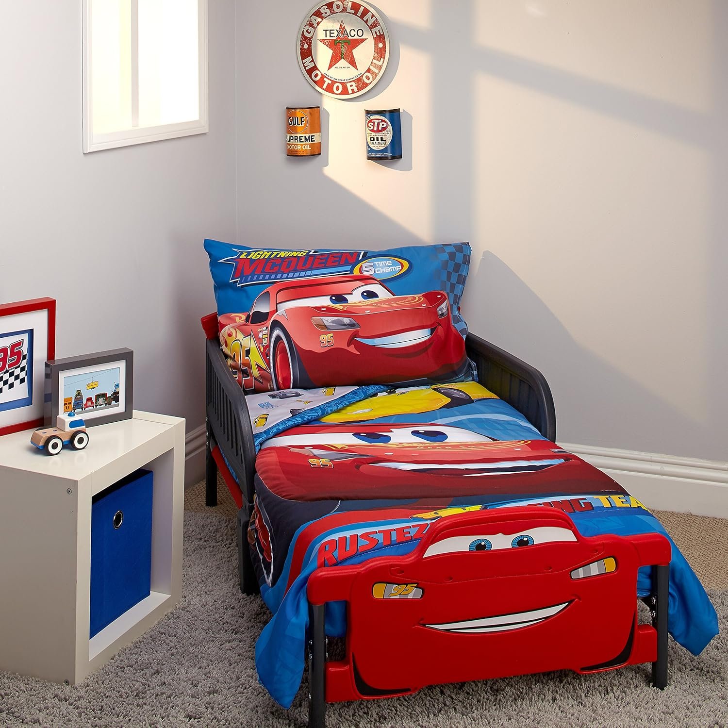 Disney Cars Rusteze Racing Team 4 Piece Toddler Bedding Set in