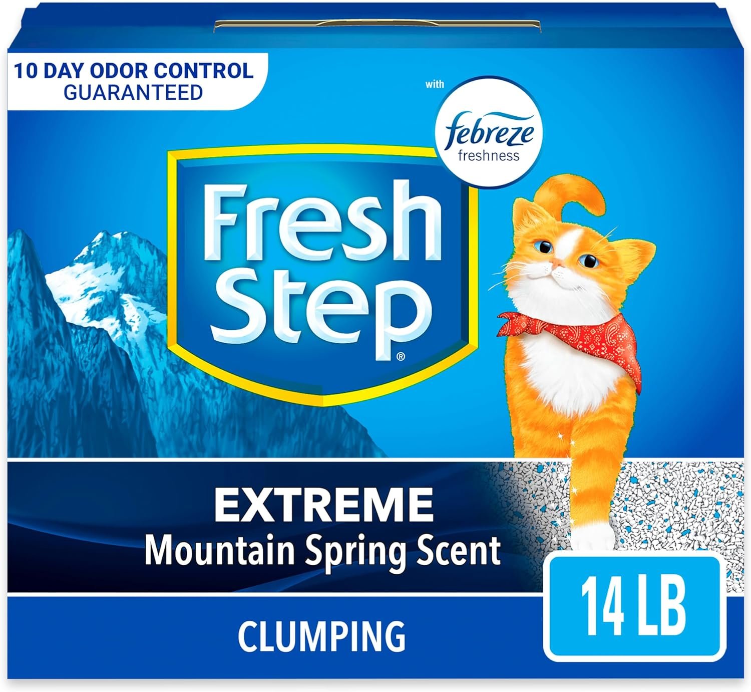 Fresh Step Extreme Odor Control Clumping Cat Litter with Febreze