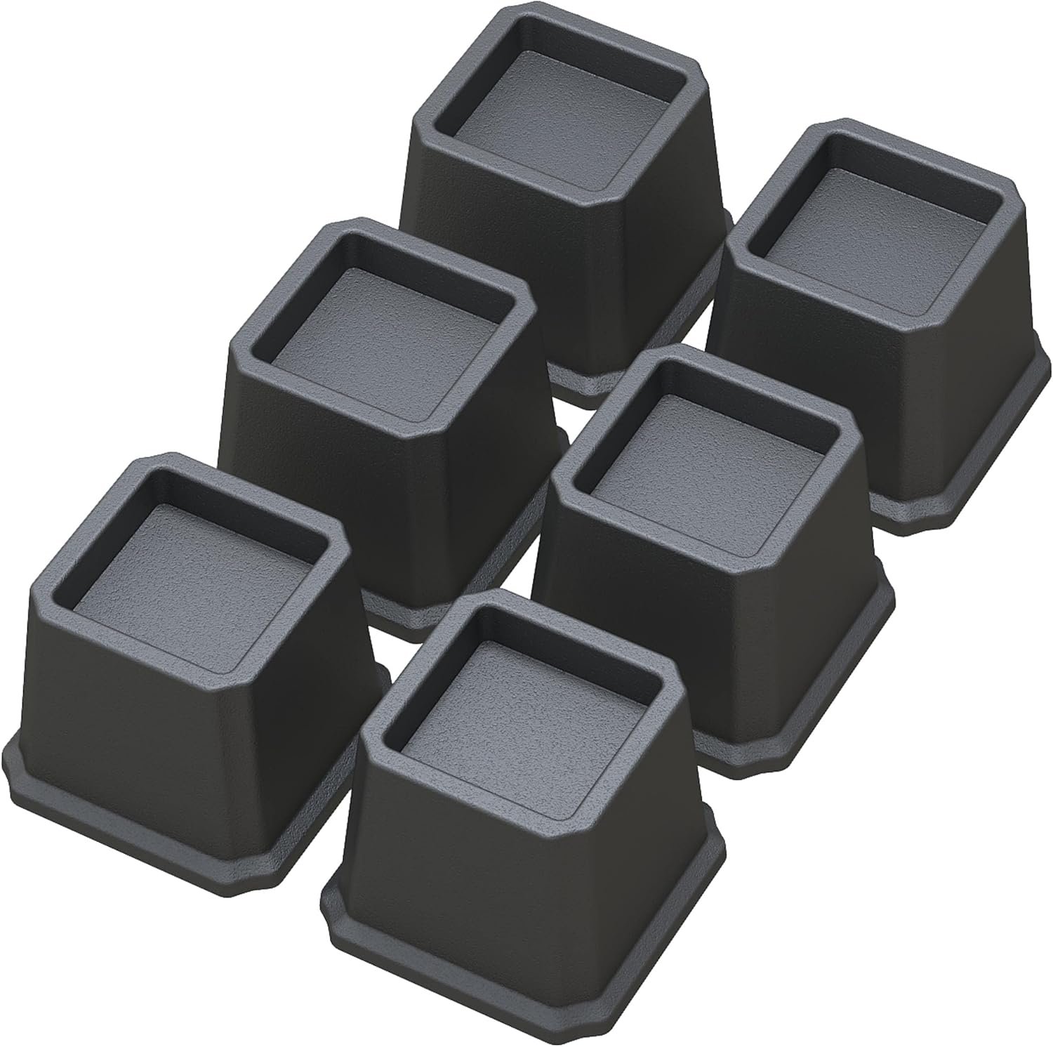 Heavy Duty 3 Inch Bed Risers Set of 6 Elevate Furniture