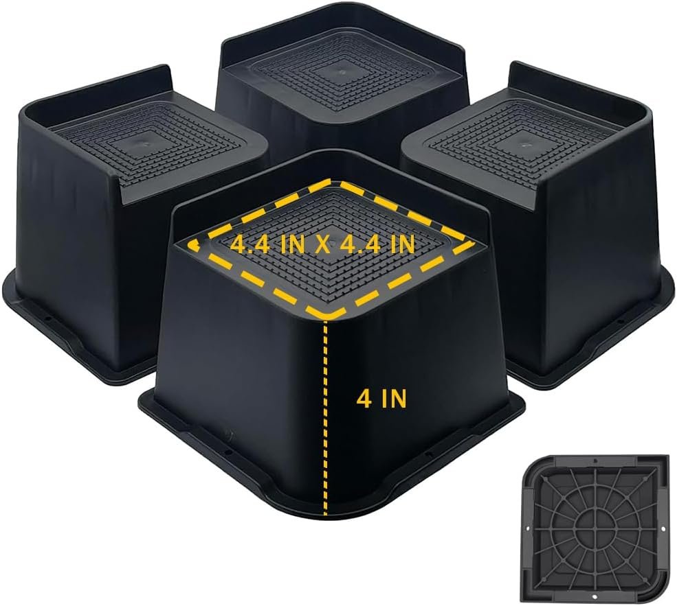 Heavy Duty Bed Risers 1 2 3 and 4 Oversized