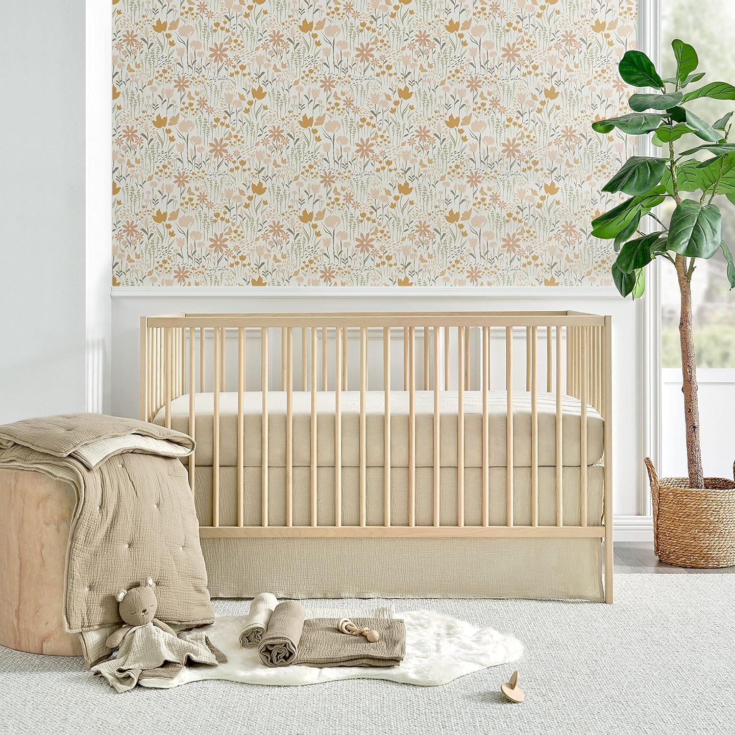 Levtex Baby Cloud Muslin Crib Bedding Set Cacao and
