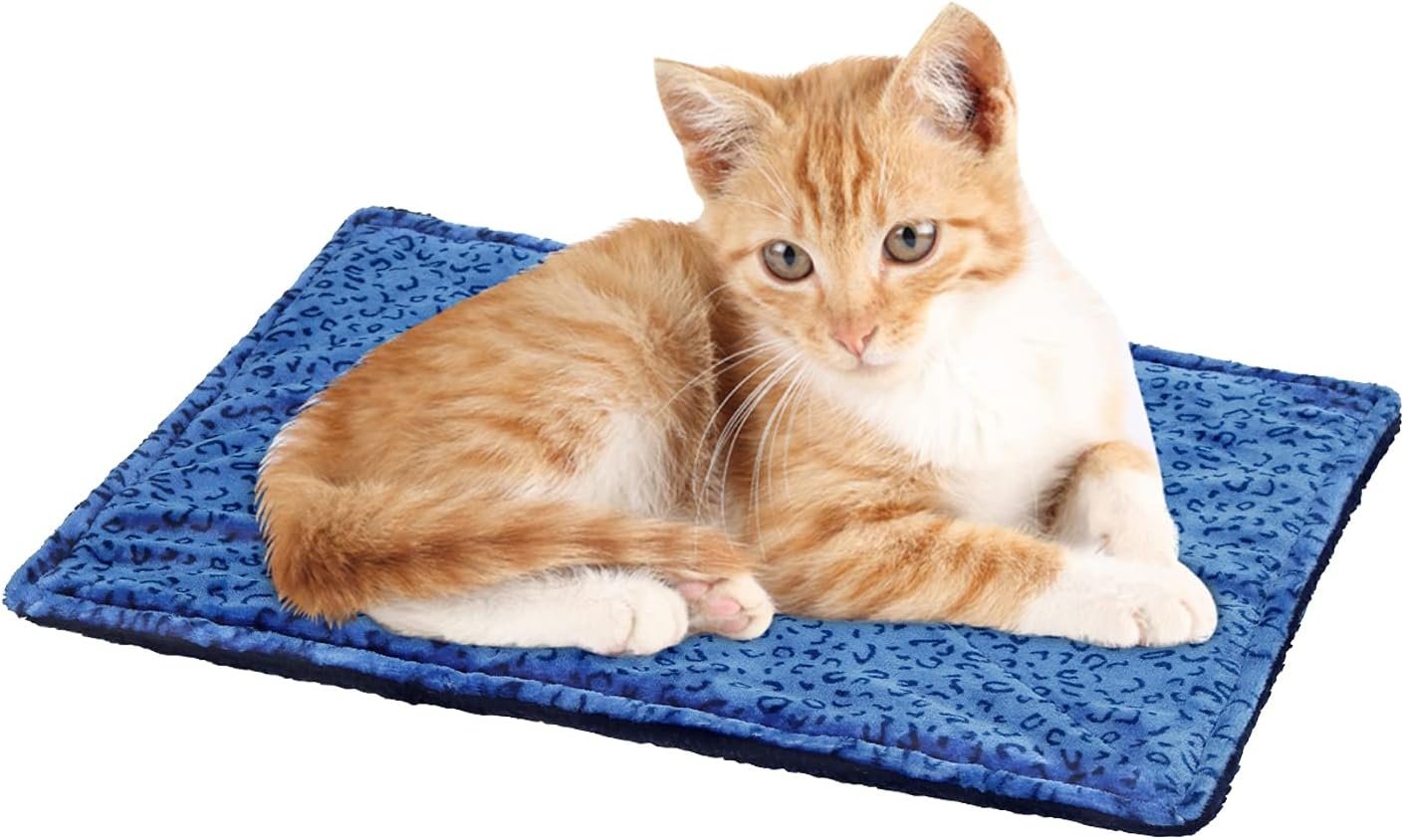 MARUNDA Self Heating Cat Bed Ultra Soft Dog Crate Blanket and Thermal