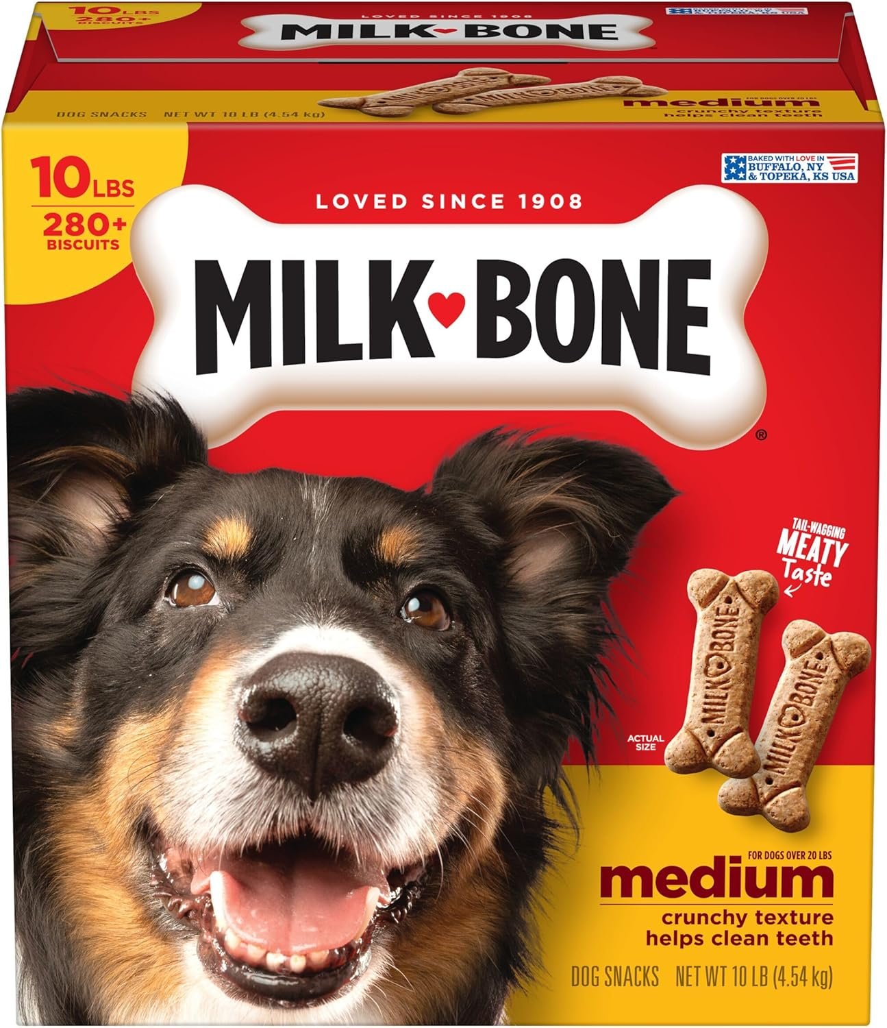Milk Bone Original Crunchy Dog Treats for Medium Dogs 10