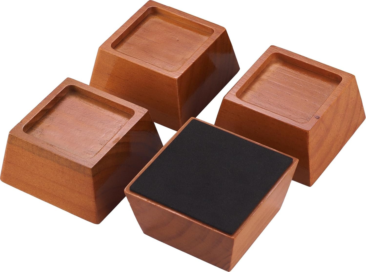 Premium 2 Inch Heavy Duty Pine Wood Furniture Risers – Supports Up