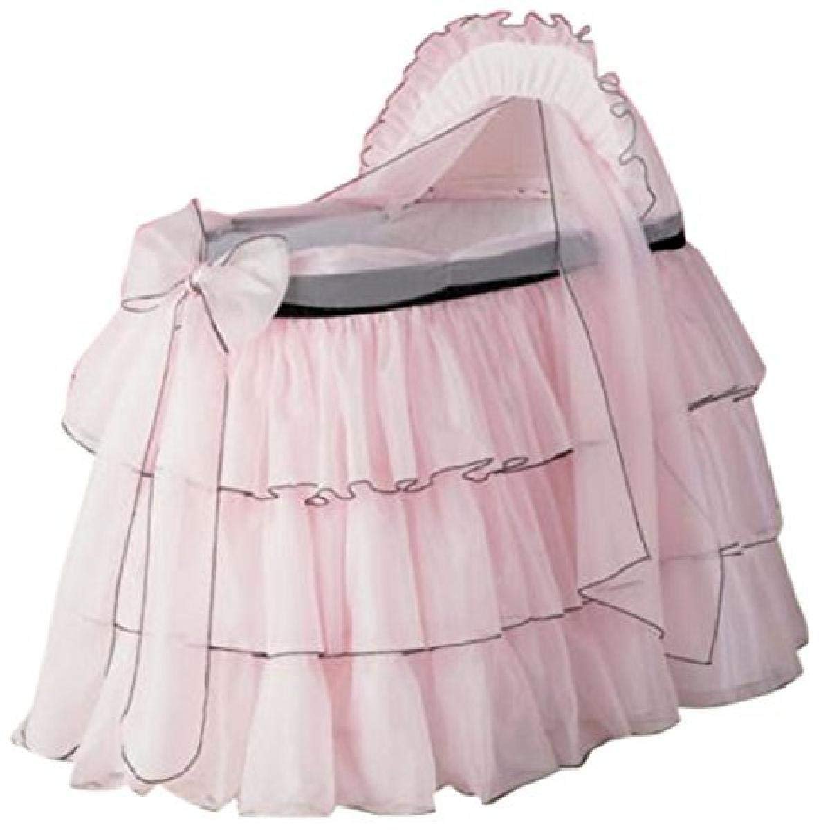Sherbert Pink Bassinet Set by Baby Doll Bedding 1 Sherbert Pink Bassinet Set by Baby Doll Bedding