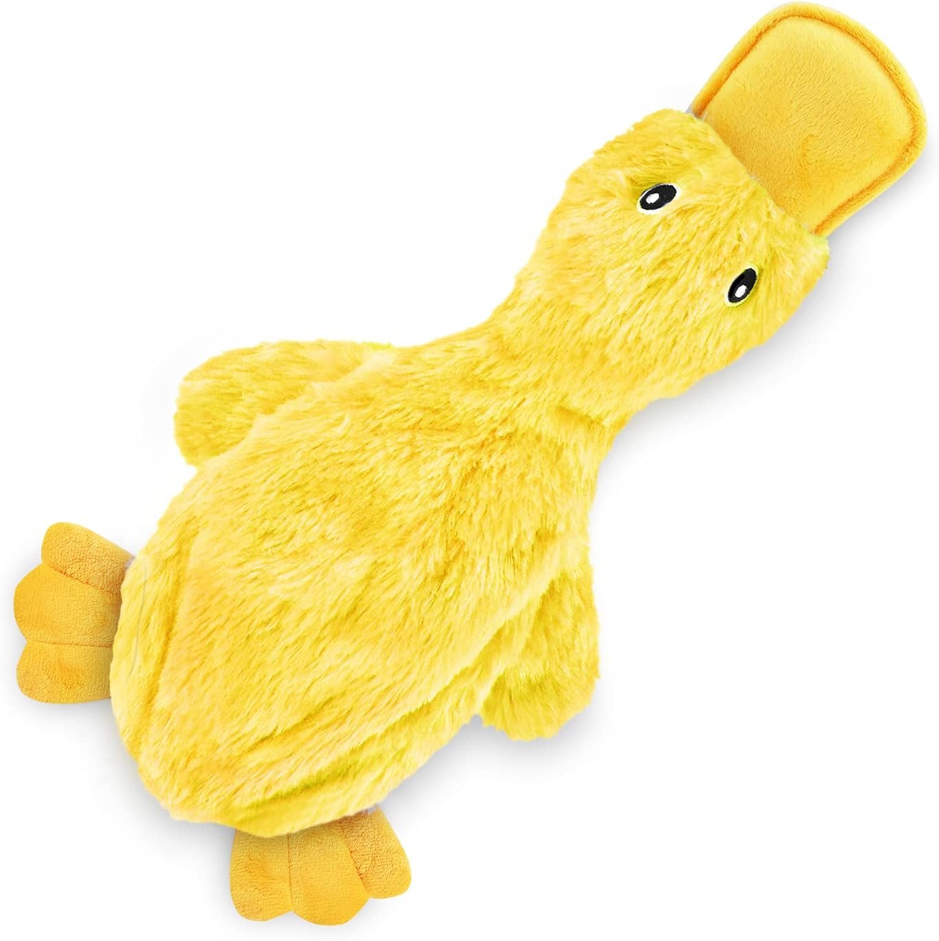 Ultimate Crinkle Dog Toy Adorable No Stuffing Duck with Soft Squeaker
