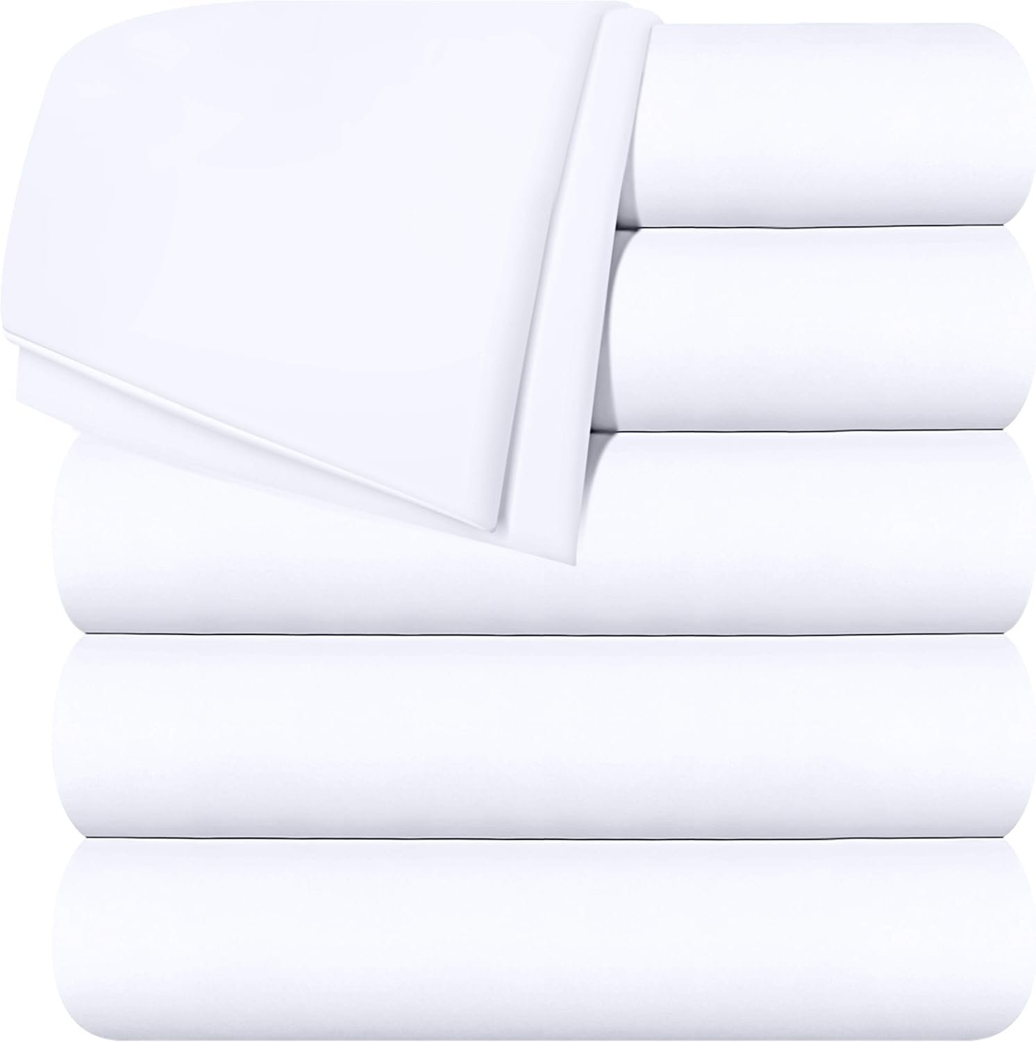 Utopia Bedding Queen Flat Sheets Set of 6
